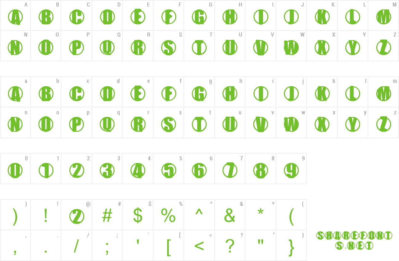 Font YChrome preview